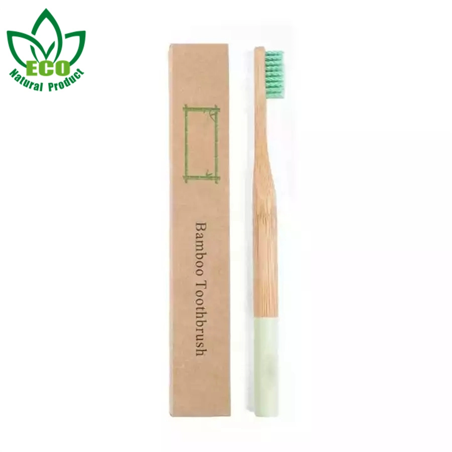 China Natural Healthy Family Combination Package Long Handle Degradable 4 Pack Bamboo Toothbrush Manufacturing