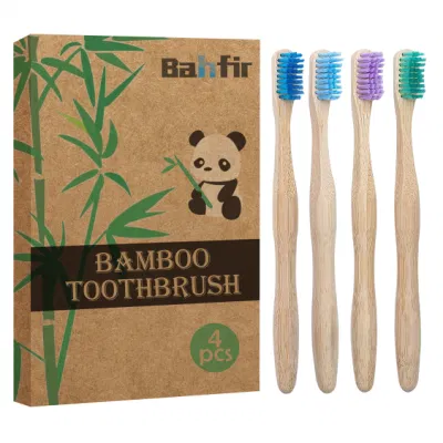 Eco Chcarbone spazzolino di bambù manico lungo per profondamente Orale