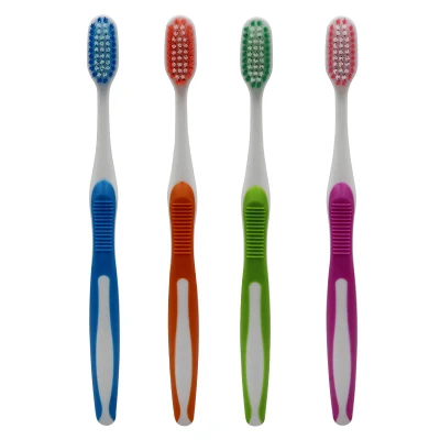 2023 nuovo design spazzolini Big Head setole in nylon raschietto per linguetta Spazzolino per adulti