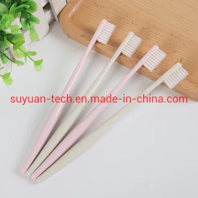 Macaron stampato giapponese 10 Toothbrushes con le setole molli adulte