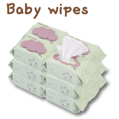  Salviette bagnate all&prime;ingrosso del bambino di bambù organico per Pulizia