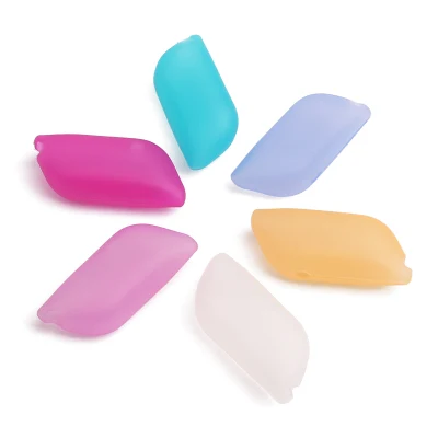 Spazzolino resistente in silicone per alimenti Custodia porta testine denti per spazzolino Cappuccio di protezione per spazzolino da viaggio