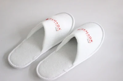  Hotel a disposizione degli ospiti pantofole Unisex Soft Terry Cotton Slipper