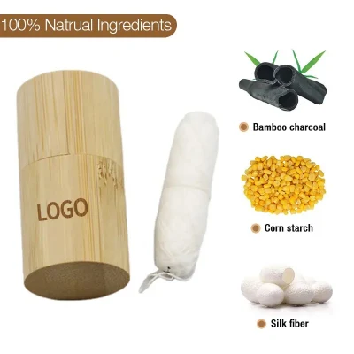  Hot Sales 30m Vegan biodegradabile Dental Floss pick con colorato Stampa di tubo di bambù