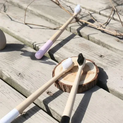  Campioni gratuiti Drop Shipping biodegradabile Bamboo Travel spazzolino da carbone morbido Spazzolino Bamboo con setole
