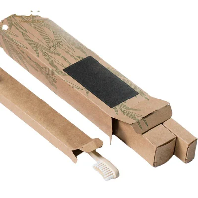 Commercio all&prime;ingrosso 100% biodegradabile legno naturale di bambù manico Hotel Bamboo dente Spazzola