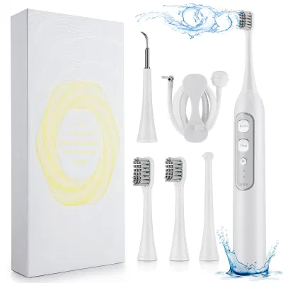 Kit di sbiancamento dentato 3 in 1 Jssan Irrigator orale dentale Pulitore per denti ultrasonico spazzolini elettrici flosser per uso domestico