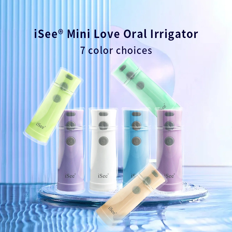 Isee Ipx7 Waterproof 4 Modes Lovely 7 Colors Mini Love Oral Irrigator