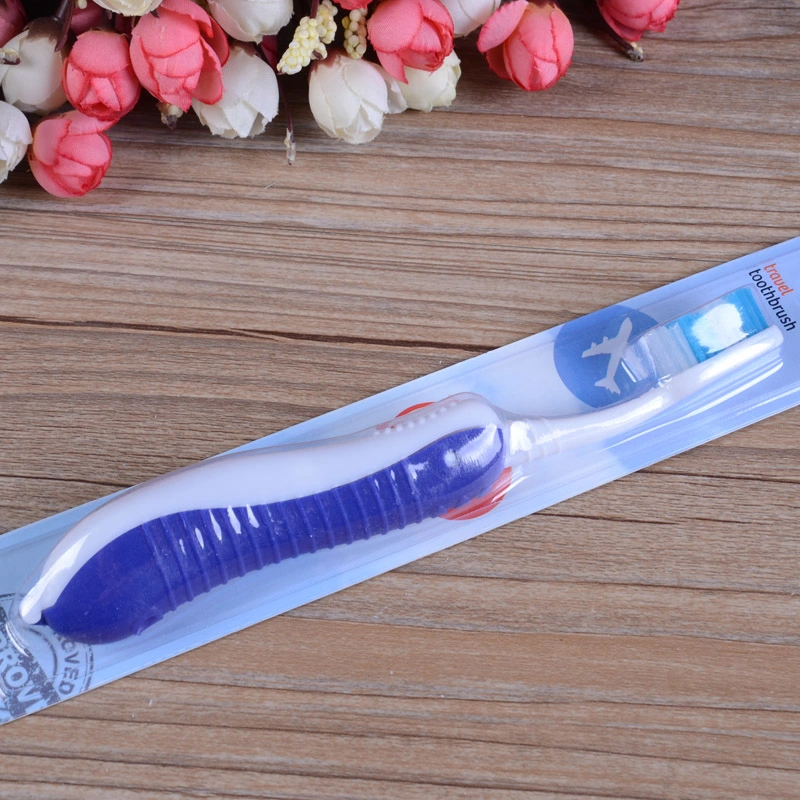 Travel Toothbrush with Blister Card Fold Toothbrush Portable Hotel Toothbrush Manufacture