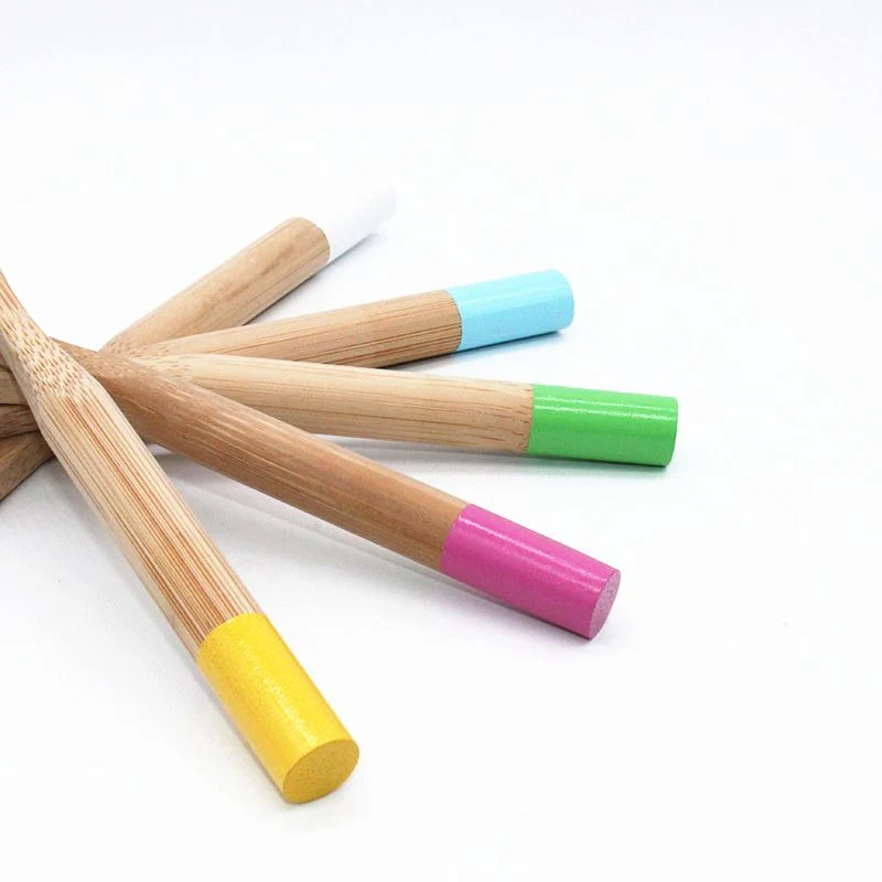 Wholesale Custom Logo Natural Biodegradable Kids Bamboo Toothbrush