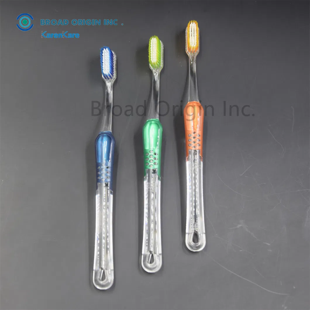 High Grade PETG Material Crystal Toothbrush, Ultra Clear and Transparent, Soft Bristles BPA Free