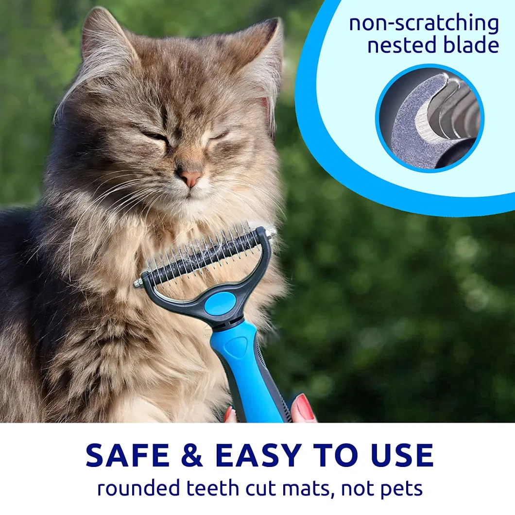 Eco-Friendly and Comfortable Stainless Steel Pet Grooming Brush