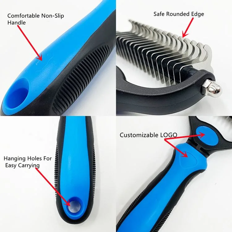 Eco-Friendly and Comfortable Stainless Steel Pet Grooming Brush