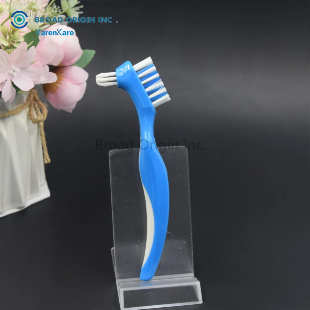 Factory Stock Cheap Dental Products False Teeth Retainer Cleaning Small Denture Cleaning Brush