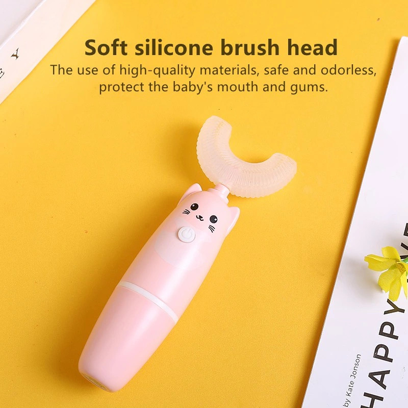 Wholesale Waterproof Automatic U Shaped Kids Electric Toothbrush for Baby Children