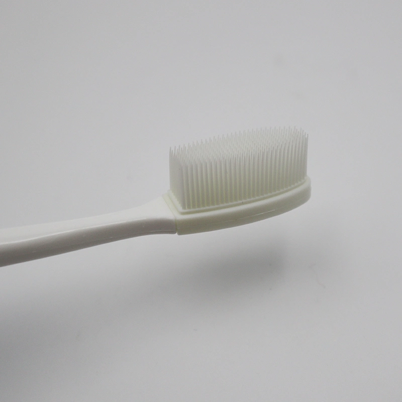 Wholesale Nano Bristles Tooth Cleaning/Rubber Handle Portable Adult Toothbrush