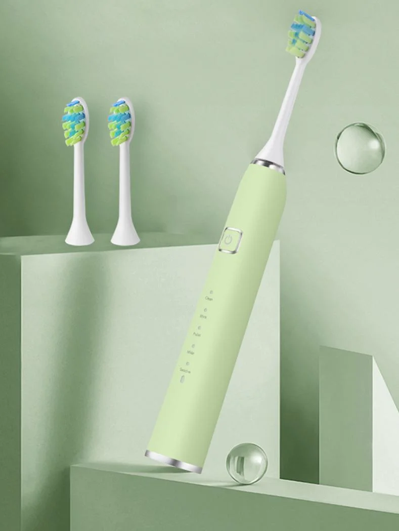 Rechargeable Electric Toothbrushes for Adults and Kids, Sonic Whitening Tooth Brush with 8 Brush Heads, 6 Cleaning Modes and Smart Timer