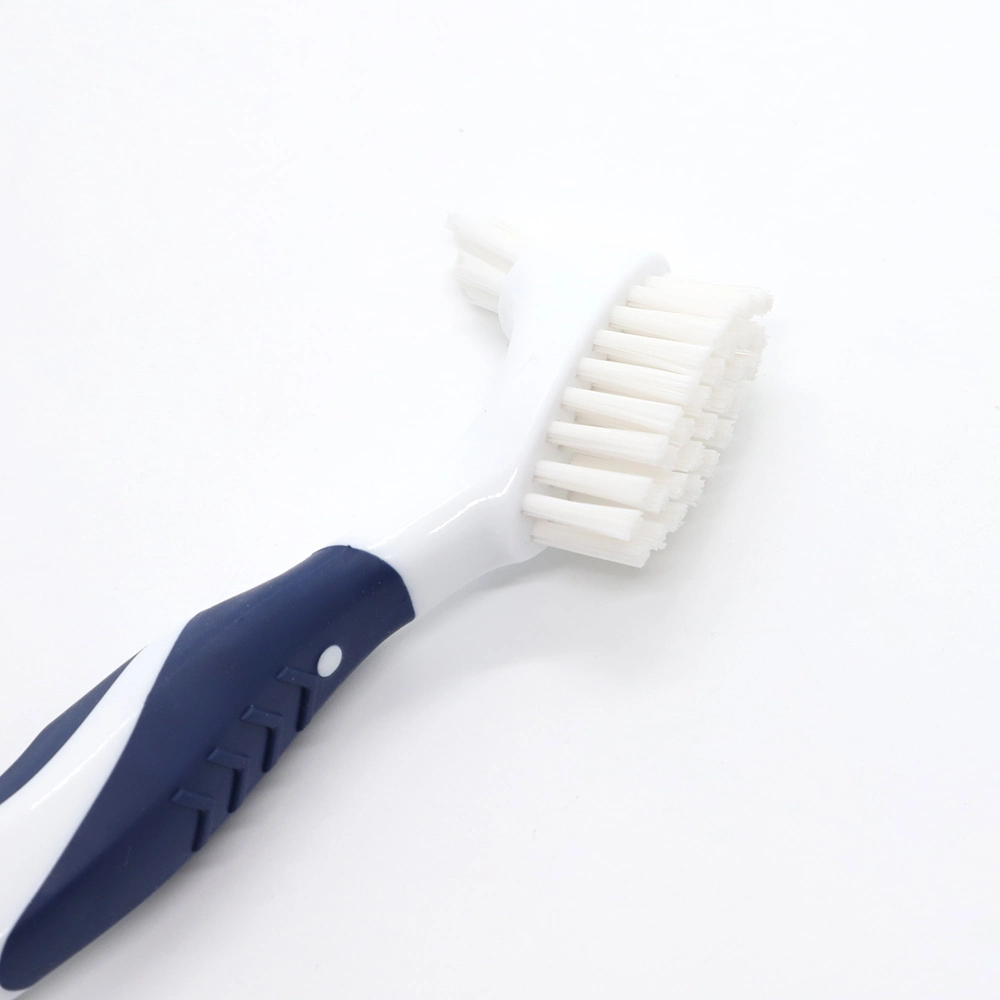Wholesale Denture Toothbrush OEM Personal Care Double Head Brush Cleaning False Teeth