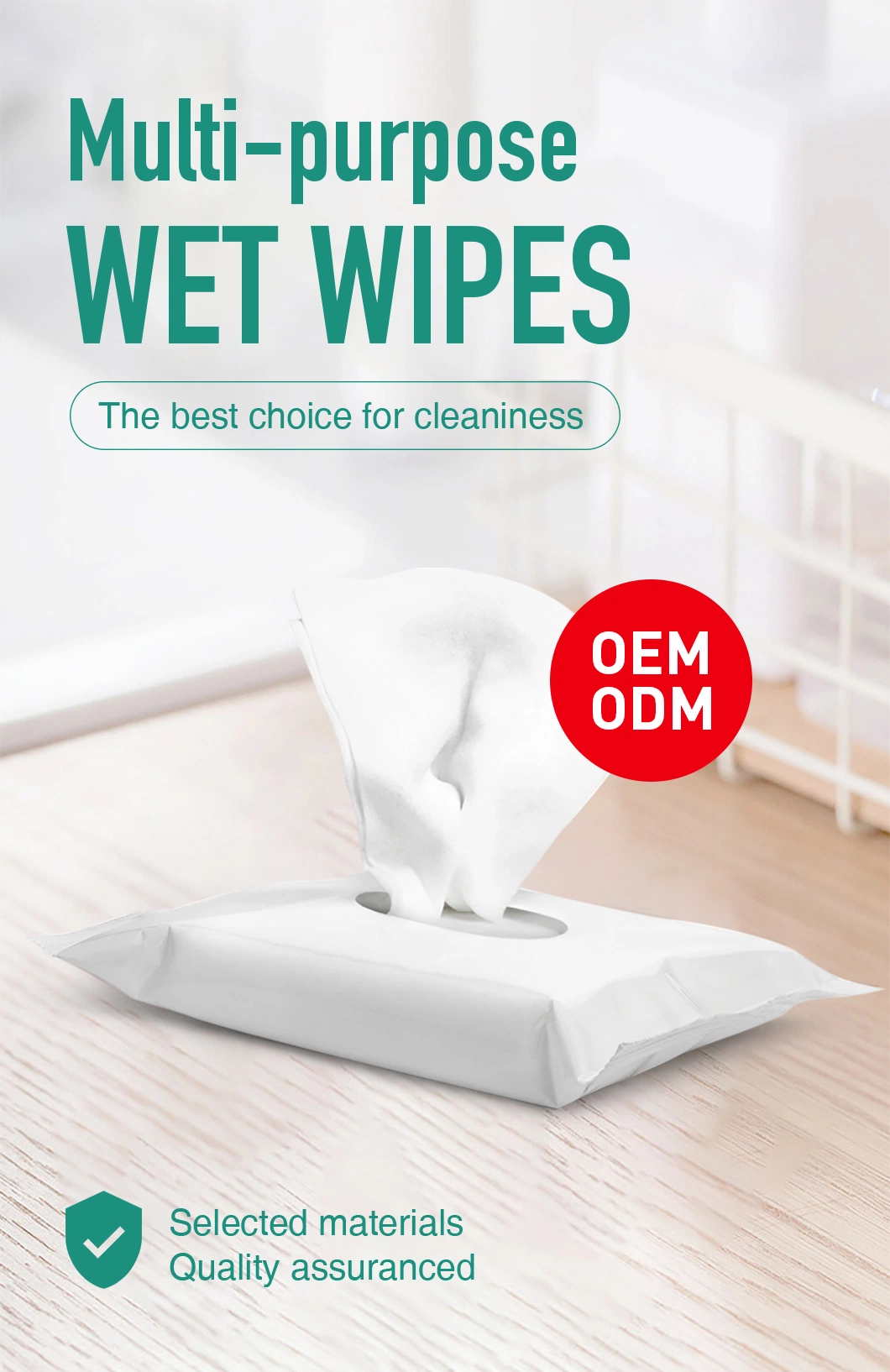 Wipes Manufacturer Custom Wholesale Disposable Eco Organic Biodegradable Cleaning Wet Wipes