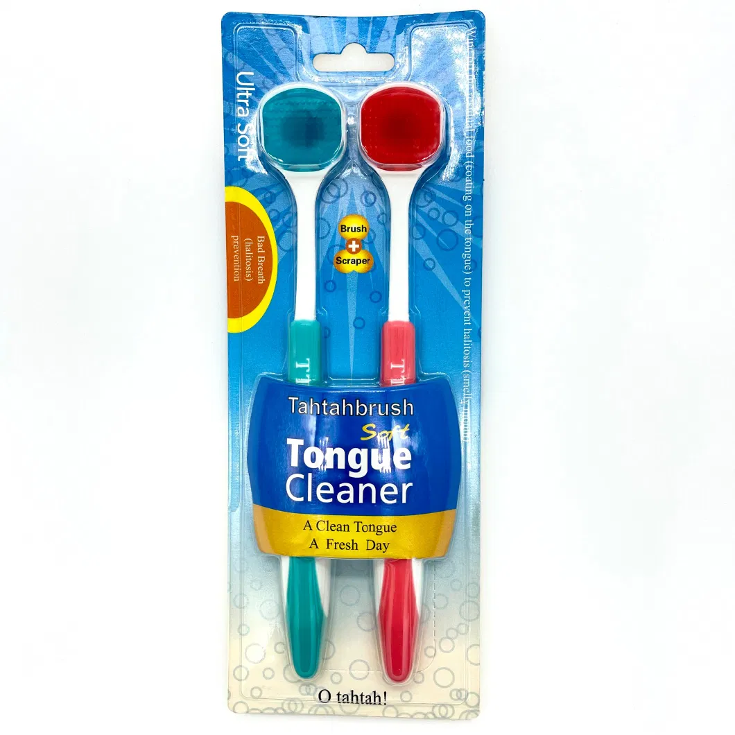 Fresh Breath Wholesale Chinese Manufacturer Plastic Tongue Cleaner Non-Slip Tongue Scraper