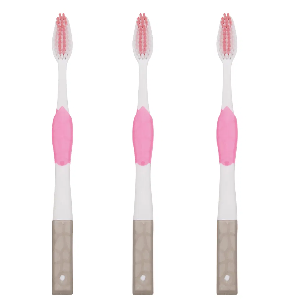 FDA/CE Approved Rubber Handle Personalized Design Toothbrush for Adult