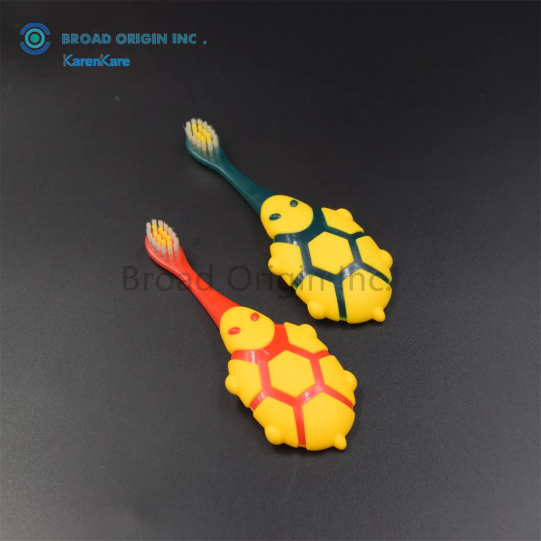 Corn Toothbrush Dental Brushes for Baby Wholesale Kids Toothbrush with Turtle Toy Children Teeth Brush Bulk OEM