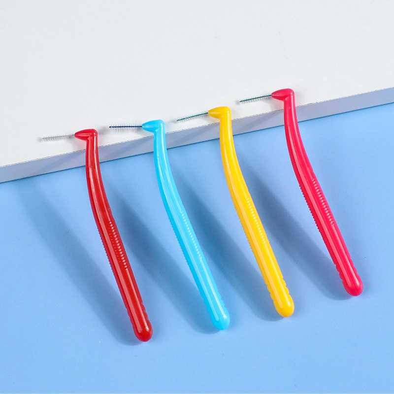 Humanized L Type Dental Brush Oral Cleaning Interdental Brush L Shape Dental Brushes