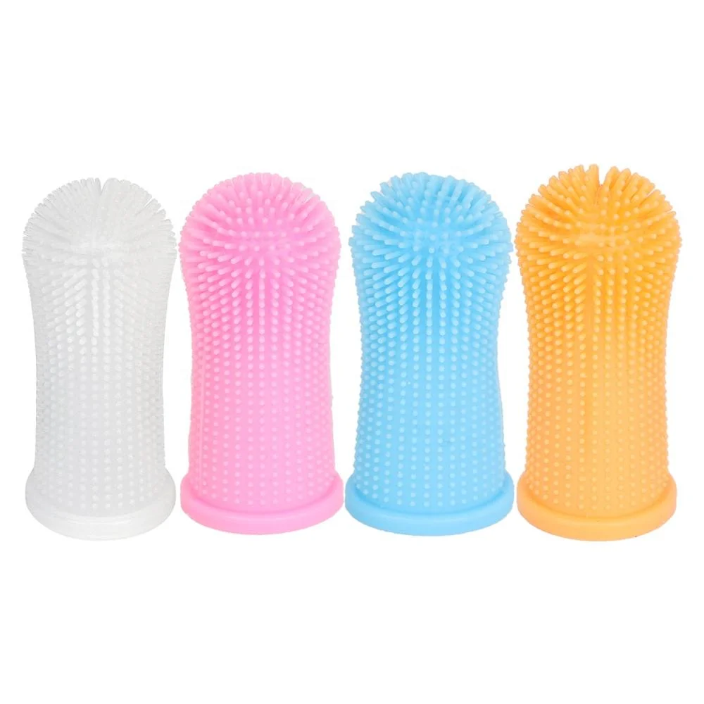 New Arrival Silicone Soft Pet Cleaning Finger Toothbrush