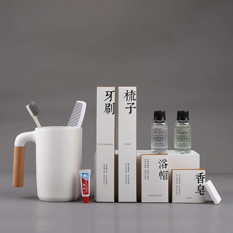 China Supplier Manufacturing Hotel Travel Airplane Amenities Set Wholesale Disposable Toothbrush Kit with Paper Box Package