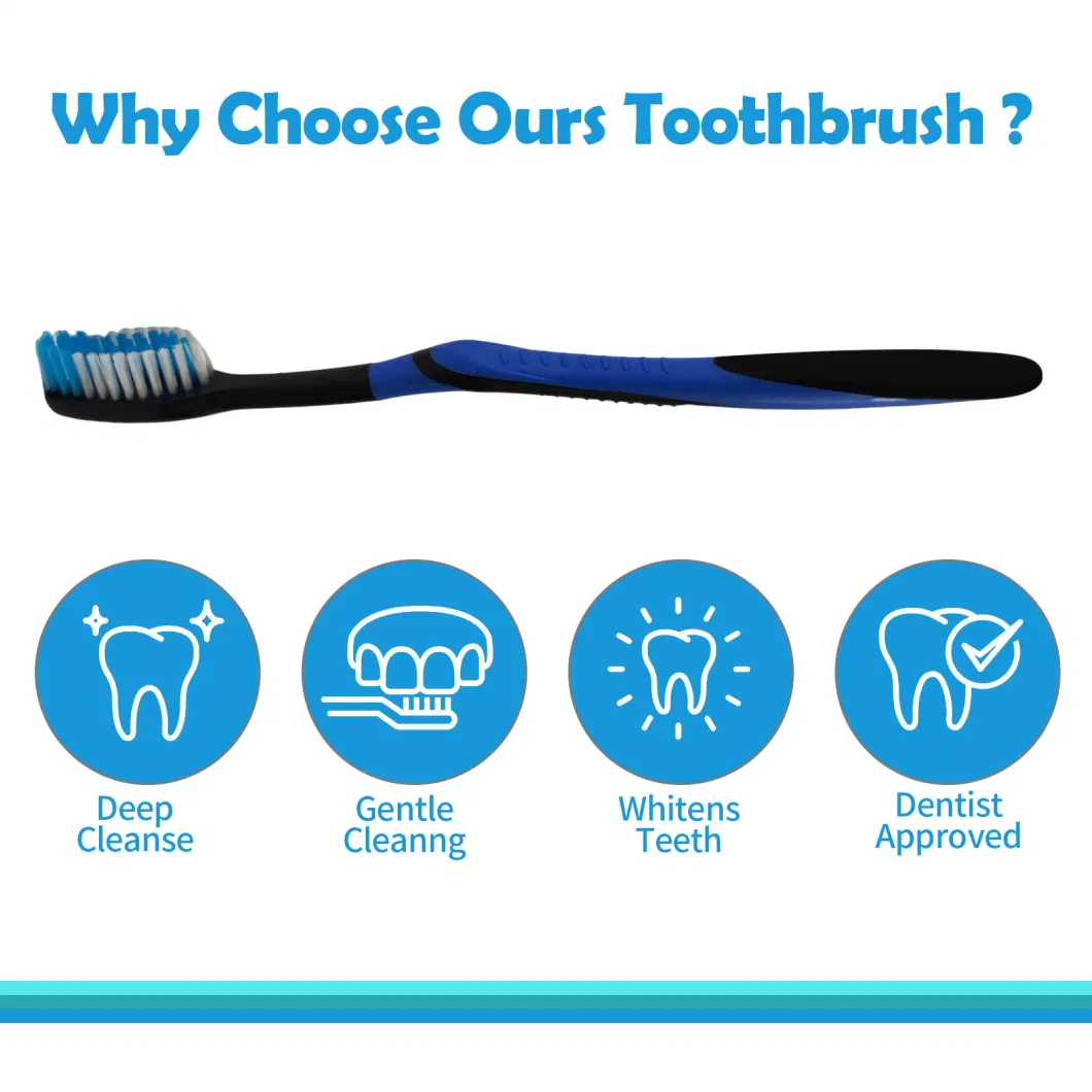 Cheapest Fresh Material Soft Rubber Handle Toothbrush