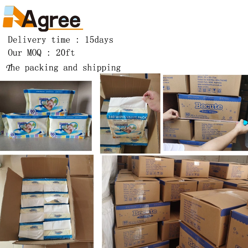 OEM Spunlace Non Woven Wet Wipes with Custom Logo