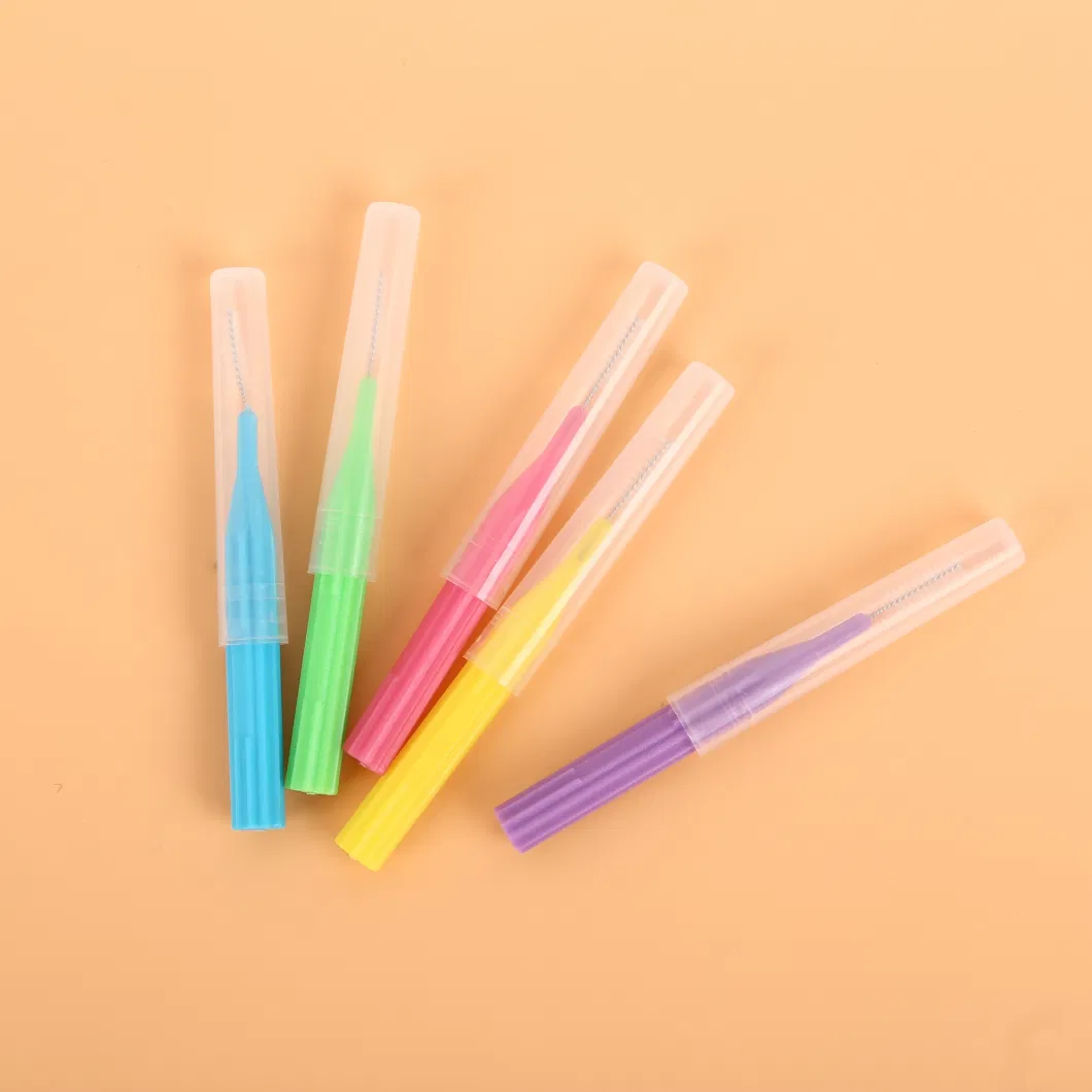 Disposable Interdental Toothpicks Brushes Ergonomic Fits Teeth Brushes Cleaning Dental Brush