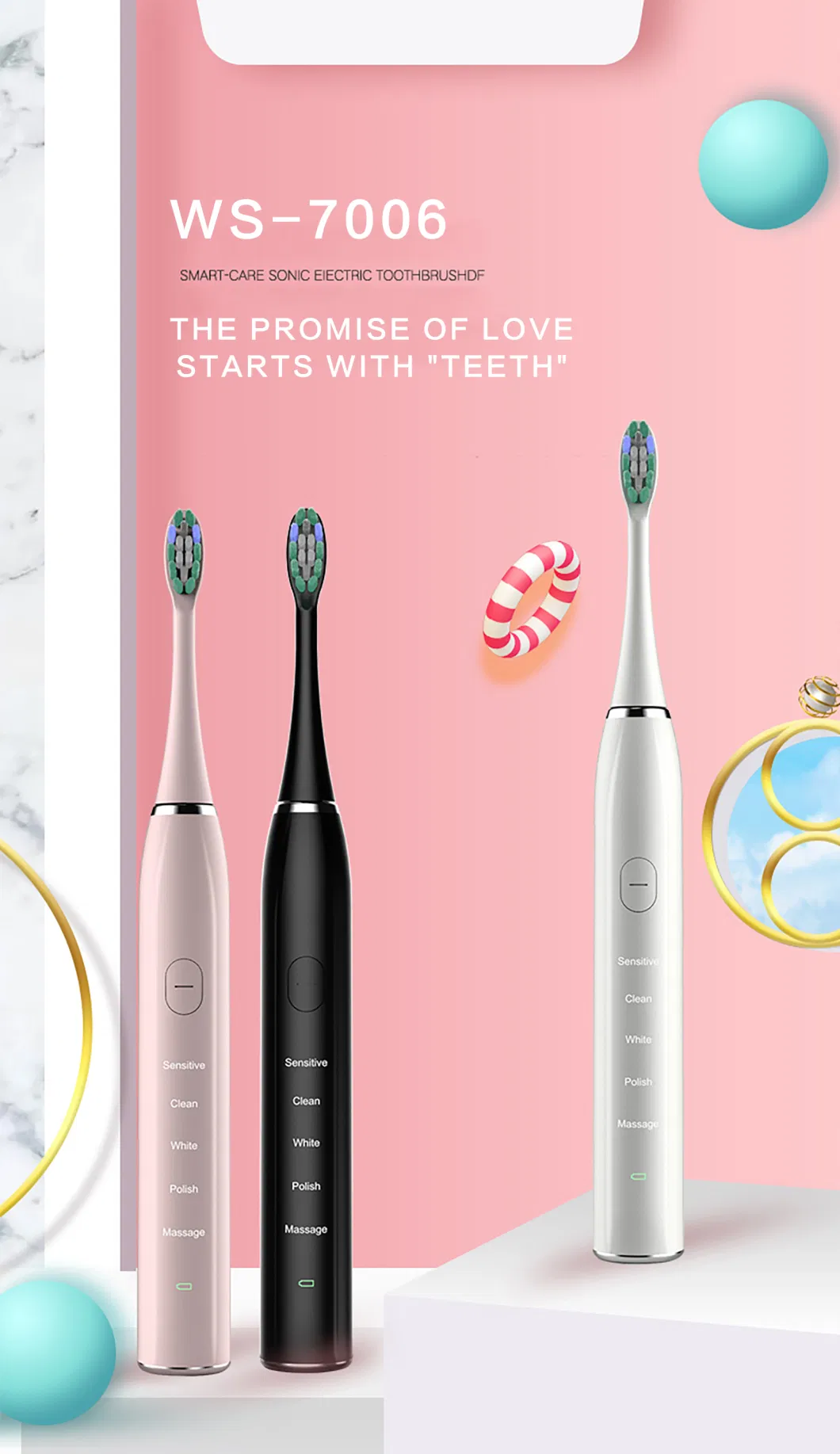 Sonic Technology 5 Models Oral Care Dental Care Electric Toothbrush