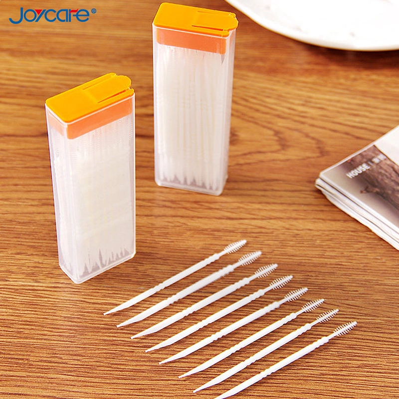 Plastic Toothpick Interdental Brush Cleaning with Food Grade Handle