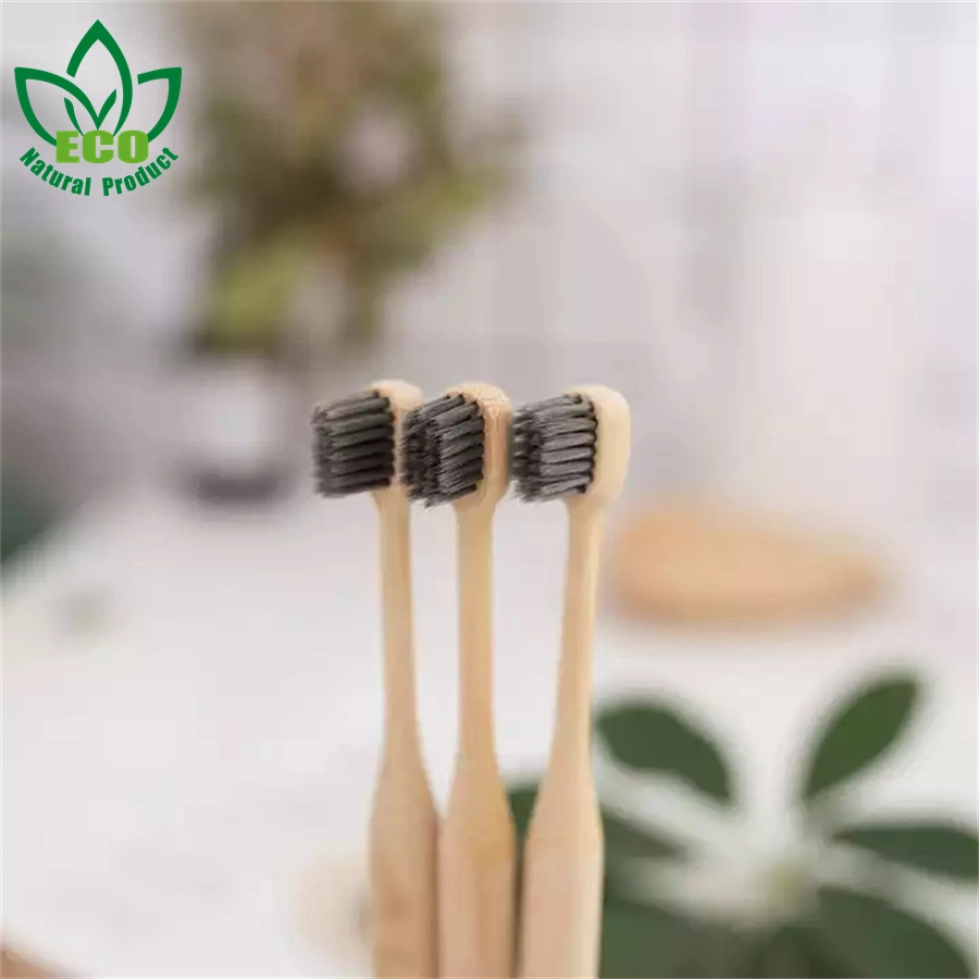 Wholesale Organic Biodegradable Eco Friendly BPA Free Small Brush Head Wooden Bamboo Toothbrush