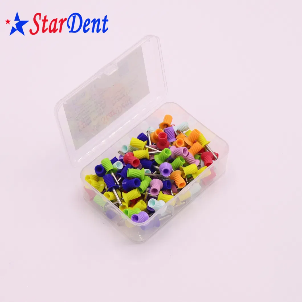 Dental Polishing Material Tool Disposable Polishing Brush Dental Rubber Prophylaxis Cleaning Cup