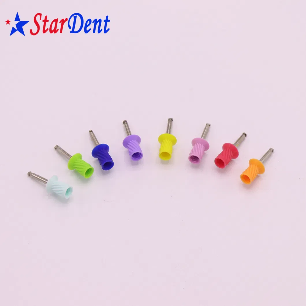 Dental Polishing Material Tool Disposable Polishing Brush Dental Rubber Prophylaxis Cleaning Cup