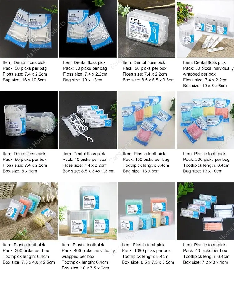 Dental Floss Oral Cleaning Plastic Toothpicks Ultra-Fine Dental Floss Box Household Items