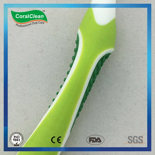 Soft Rubber Gum Massager Toothbrush with Tongue Cleaner
