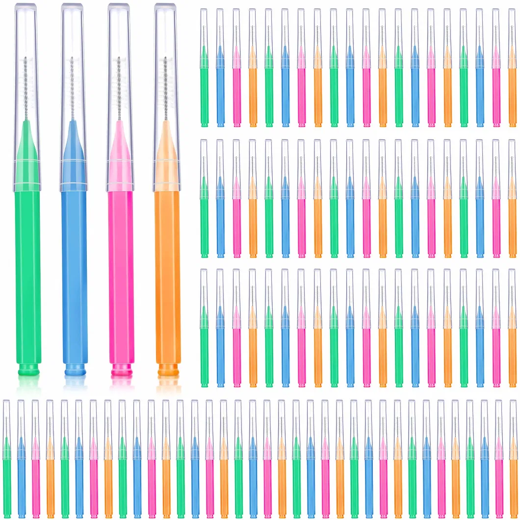 Disposable Interdental Toothpicks Brushes Ergonomic Fits Teeth Brushes Cleaning Dental Brush