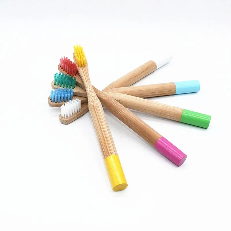 Wholesale Custom Logo Natural Biodegradable Kids Bamboo Toothbrush