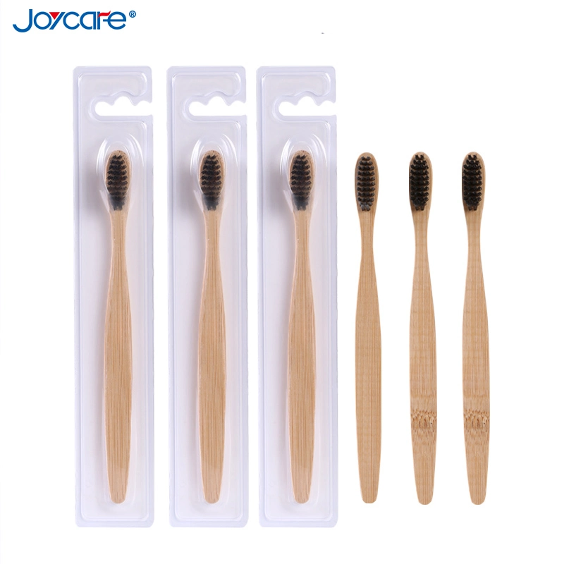 Eco Friendly Charcoal Bristles 4pks Bamboo Toothbrush