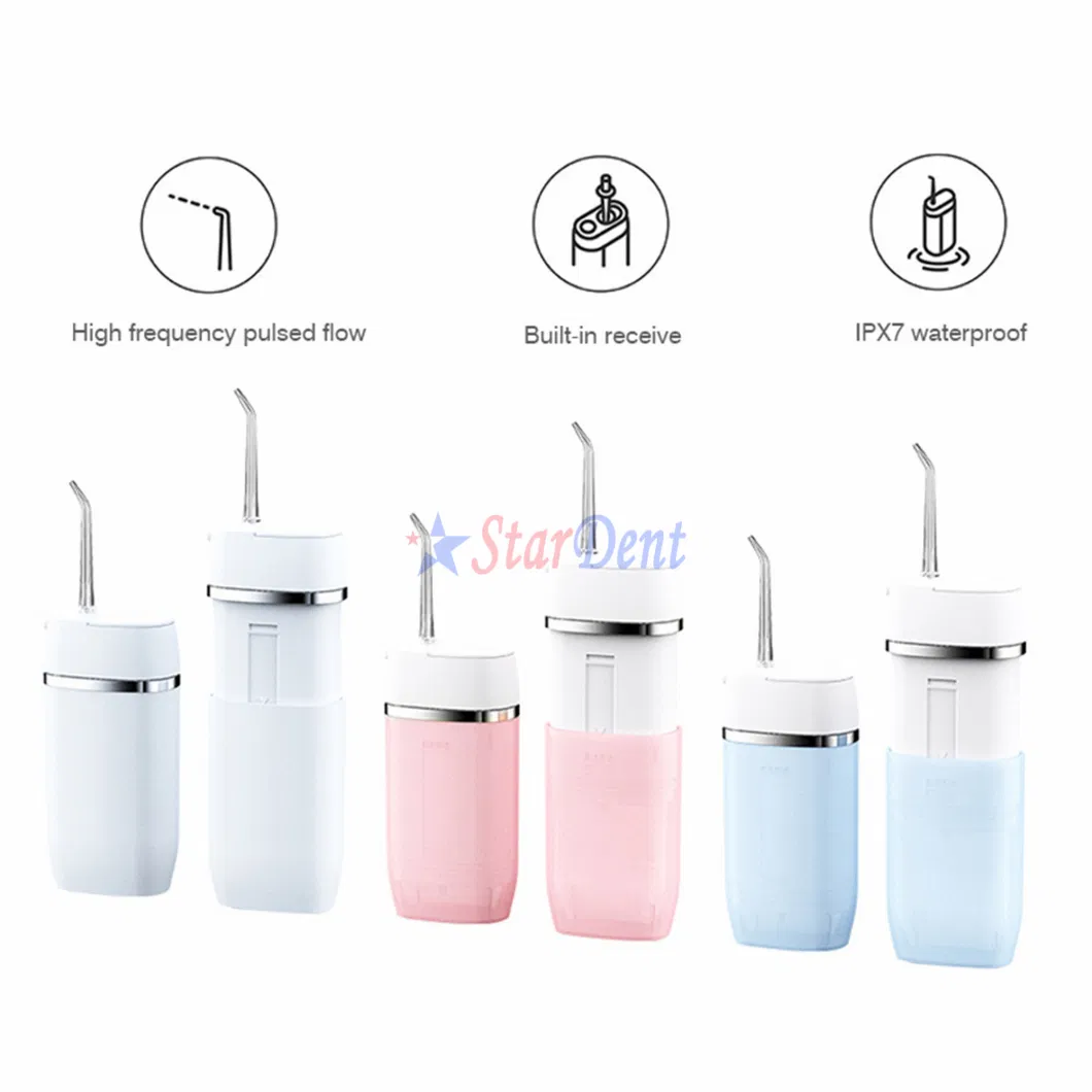 Dental Irrigator Oral Rechargeable Battery Cordless Oral Irrigator for Travel Use and Home Use Portable Flosser Dental Care Kits