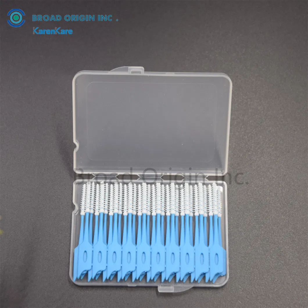 Eco Friendly Dental Orthodontics Bulk Tooth Teeth Toothpick TPR Rubber Soft Interdental Brush Picks Soft Picks