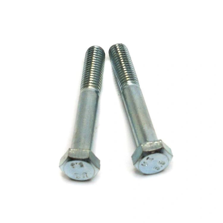 ASME B18.2.1 Hex Bolts Hex Cap Screw Half Thread Grade 8.8 Carbon Steel Black Oxided Galvanized