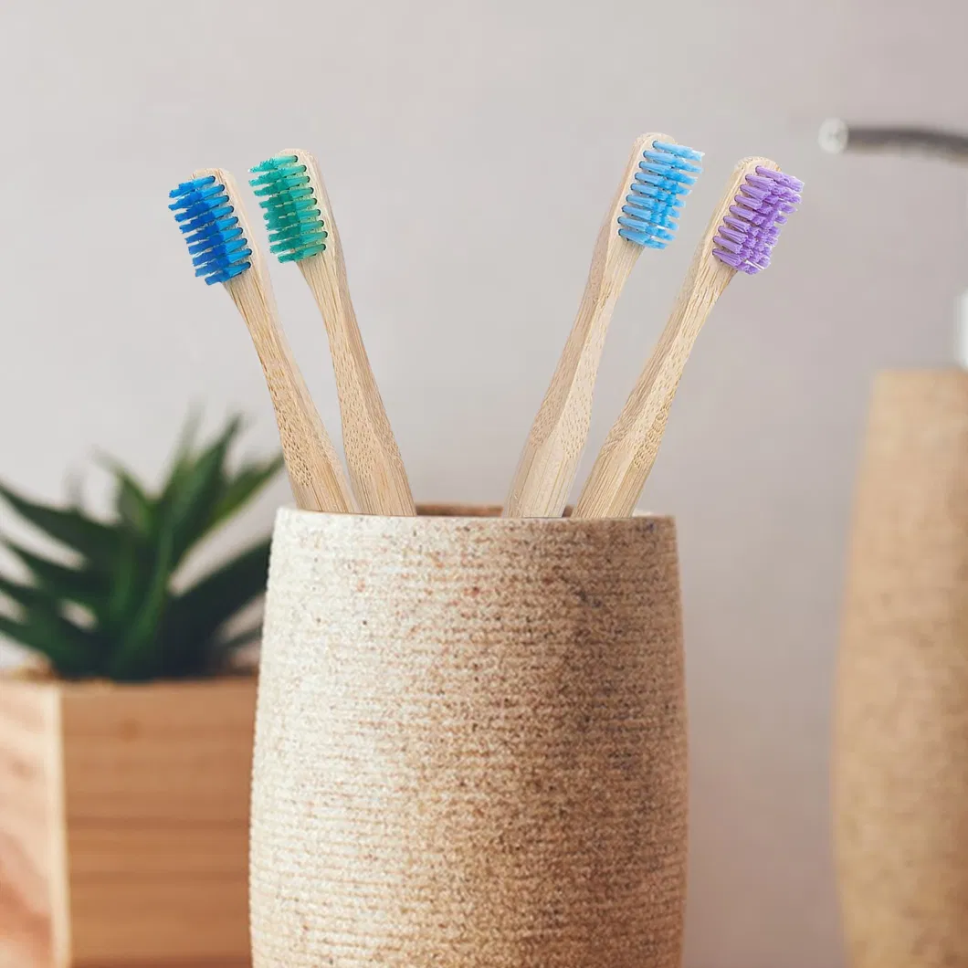 Eco Charcoal Bamboo Toothbrush Long Handle for Deeply Oral