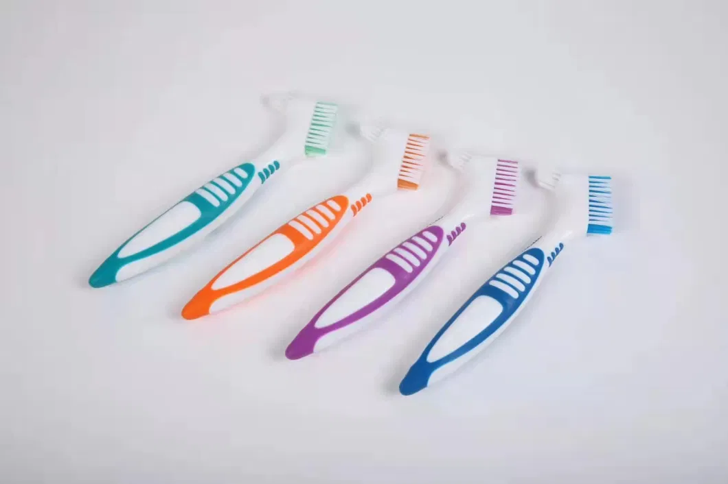Wholesale Double Side Denture Toothbrush False Teeth Toothbrush