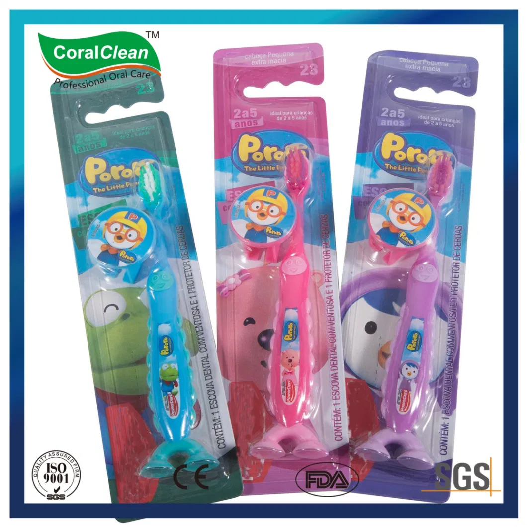 Cute Design Suction Cup Kids/Child/Children Toothbrush Manufacturer