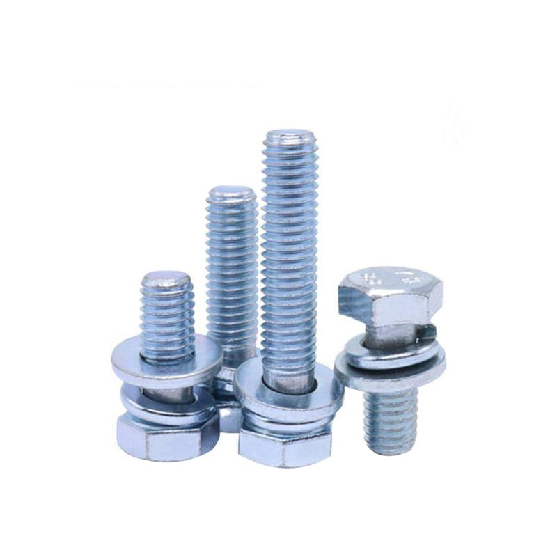 ASME B18.2.1 Hex Bolts Hex Cap Screw Half Thread Grade 8.8 Carbon Steel Black Oxided Galvanized