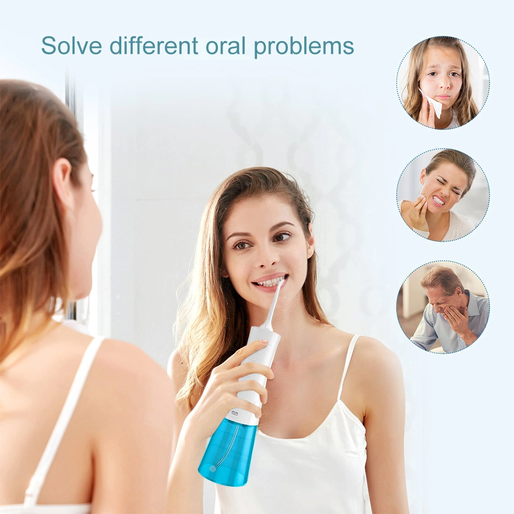 Professional Manual Water Flosser 300ml Tank Mini Cordless Oral Irrigator